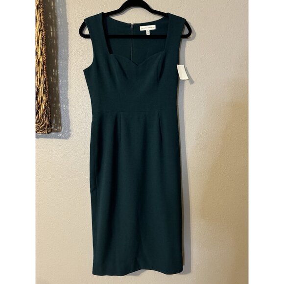 Dress The Population Elle Dress M Medium Pine Green Sleeveless Stretch NWT - Picture 14 of 14